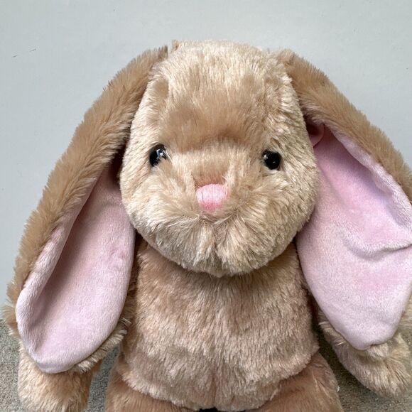 Build A Bear Brown Bunny Rabbit Plush Stuffed Animal Pink Ears Feet 15" Easter - Picture 13 of 13